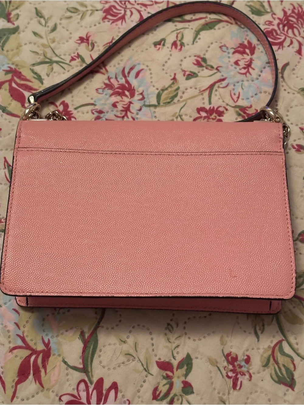 Furla Pink Leather Crossbody Bag with silver Chain - Picture 12 of 16
